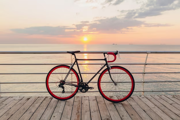 Bicycle by the ocean