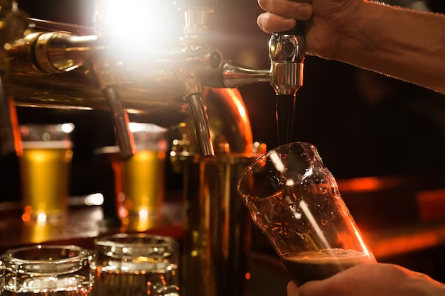 Pouring beer